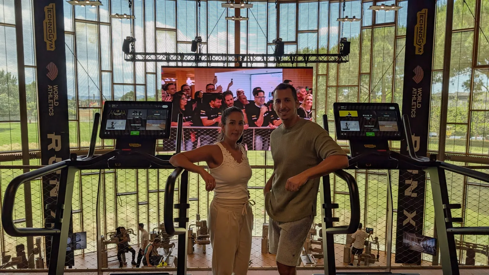 Sultan und Anas bei Technogym in Italien