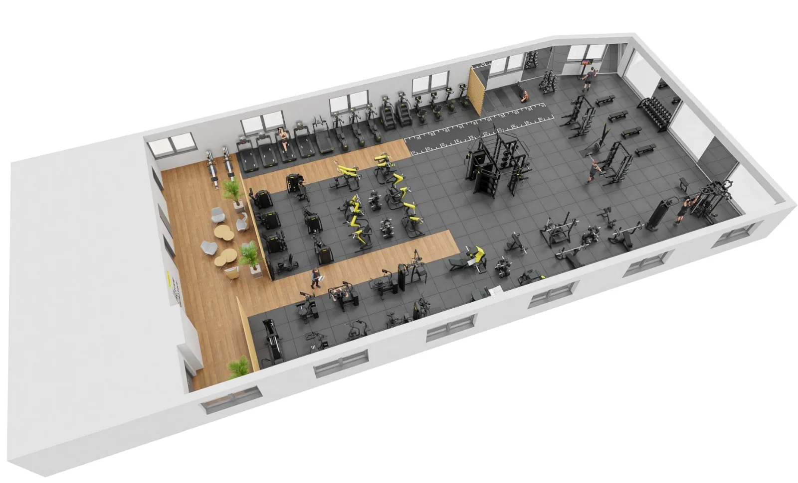 Visualisierung Xcellent Gym, Grundriss 1