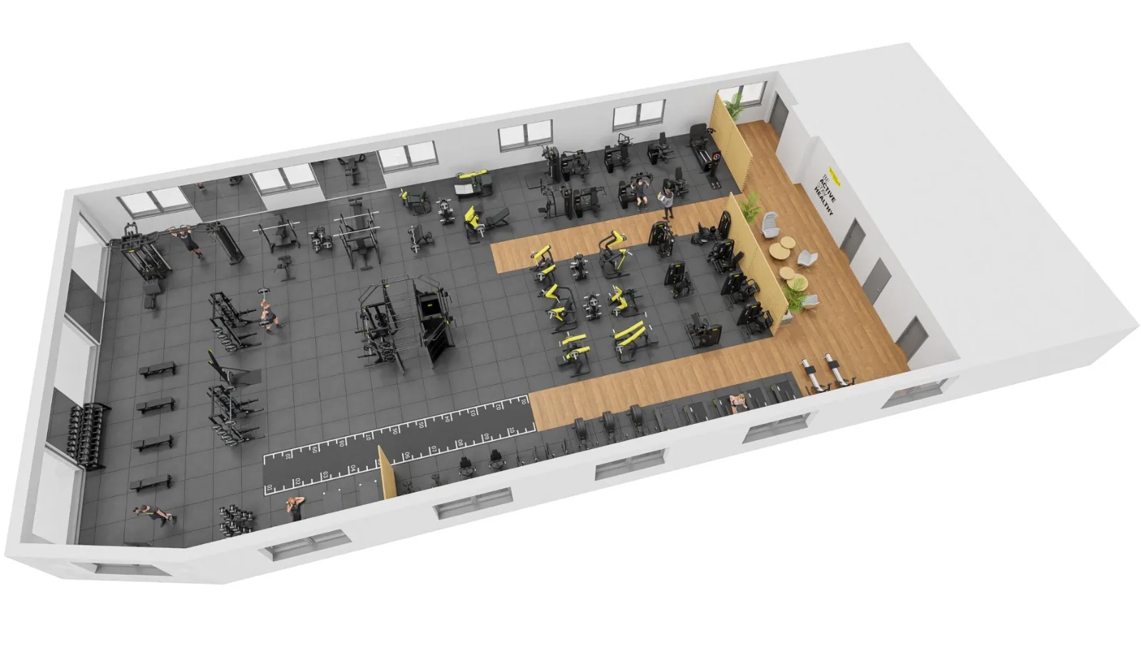 Visualisierung Xcellent Gym, Grundriss 2